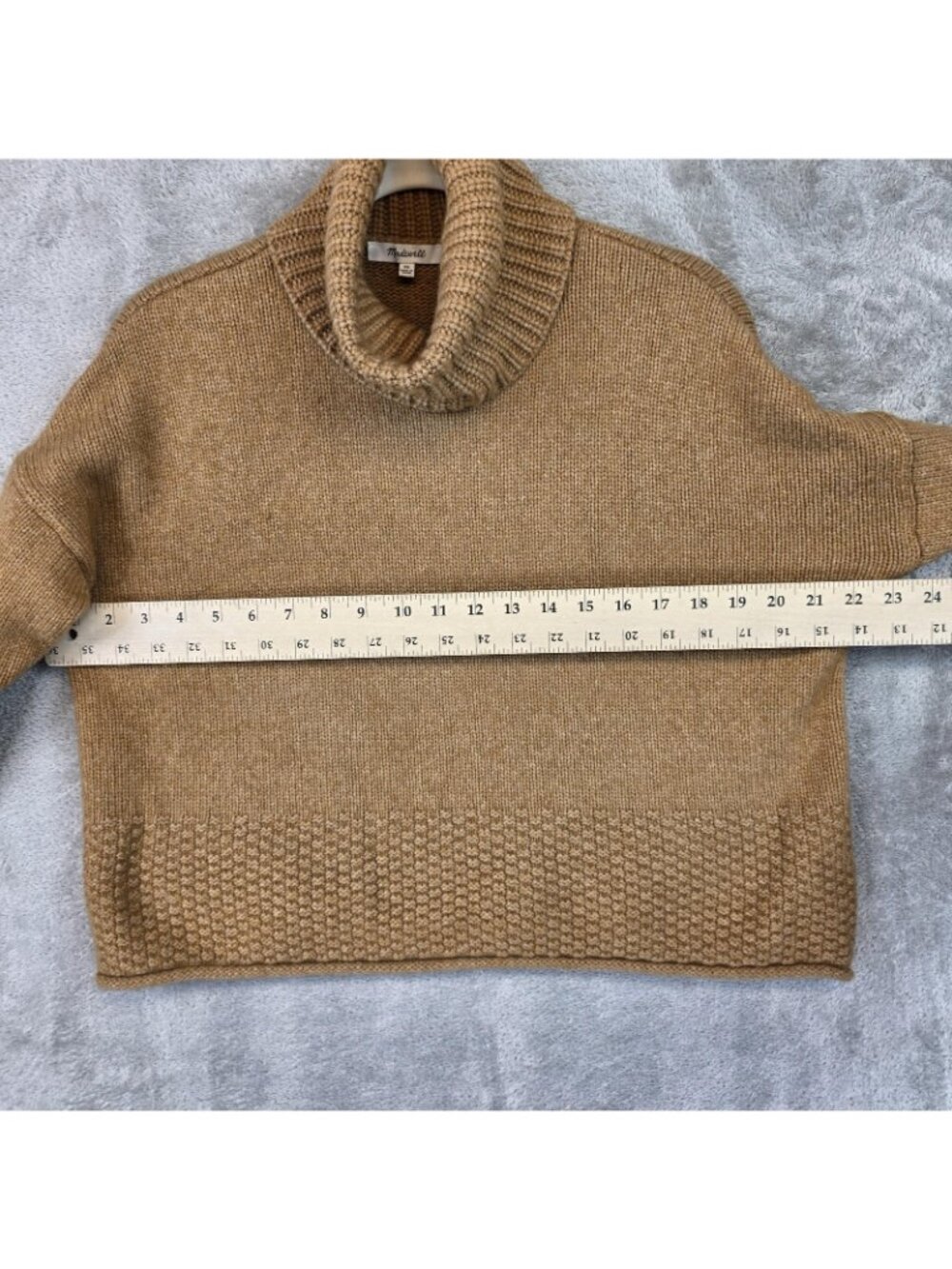 Madewell Sweater Womens XS Brown Chunky Turtleneck Long Sleeve Knit Pullover - Picture 6 of 12